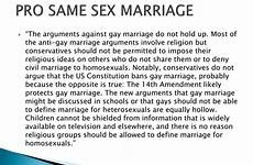 marriage same sex gay anti presentation arguements against ppt powerpoint previous