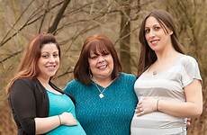 pregnant mom both impromptu maternity session friends herself daughters her