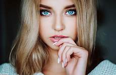 eyes blue blonde women face wallpaper