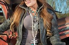 cowgirl outfits western leather west country wear style sexy hot women buffalo brit girls jacket jackets bling chic jewelry fashion