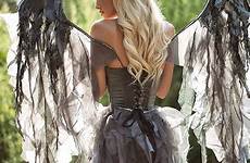 angel costume dark halloween costumes diy fairy wings deluxe year cosplay demon faerie styletic girls choose board