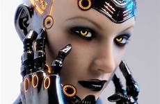 3d cyborg female cyberpunk girl daz3d face genesis models robot android half sci fi model daz human system software choose