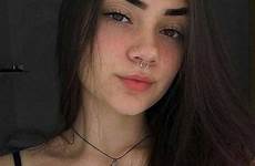 garotas falsas rosto adolescentes morenas piercing garota morena selfies cabelo mujer salvar normales atualizado dos