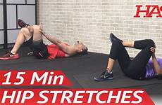 hip stretches exercises pain hasfit stretch stretching rehabilitation mobility rehab workout min