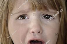 crying girl little cheeks tears rolling portrait down her shutterstock stock search