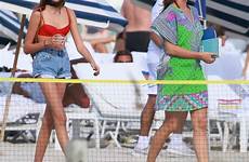 gerber kaia bikini red beach miami celebrity gotceleb post back wonderwall cruising