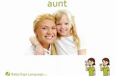 aunt flash card sign cards language baby printable letter babysignlanguage