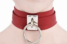 collar leather choker ring sexy women punk necklace pu gothic wide fashion