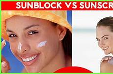 sunscreen vs sunblock difference between