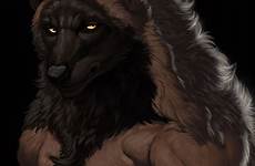 muscular e926 werewolf e621
