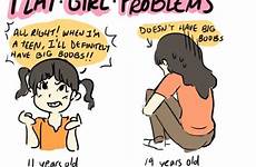 flat girl problems girls skinny only chested chest perks women memes tumblr boobs funny struggles short comics things bigger than