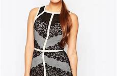 adelyn rae panelled lace dress asos