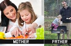 parenting vs dads dad styles mom moms funny memes difference between father jokes fathers cooking mother kids happy different very