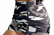 skirts women waist zipper camouflage harajuku bkld printed skirt short mini line sexy fashion high