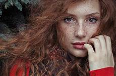 redhead freckles beautiful portrait freckled stocksy