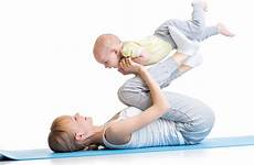 yoga baby fitness mom mother mums bubs exercises making minutes time do two consistent exercise word easy make 30seconds preview