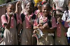 children school jamaican uniform alamy