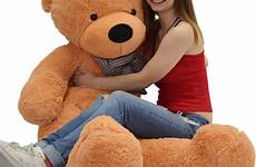 bear teddy stuffed giant animals toy cuddly plush doll brown light huge foot