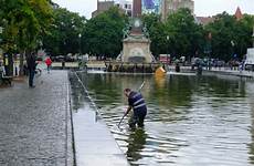 peeing beach filtering fountain cleaner water public stock royalty brussels june belgium