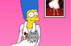 marge simpson dress simpsons dresses swan iconic designer cartoon model vogue mondrian pop