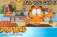garfield eat friends