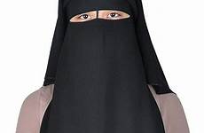 niqab hijab face cover saudi visit veil burqa layers nikab islam long