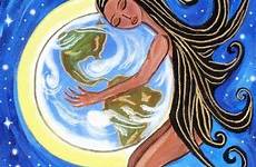 gaia deusa goddess terra mãe little interpretation fairy cósmica arte because natureza she escolha pasta earth uploaded user