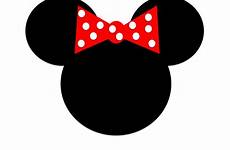 minnie mouse outline mickey head clipart clip silhouette face shape ears logo disney ear template cliparts diy templates printable themed