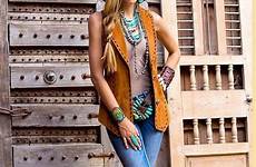 cowgirl cowboy vest cowgirls feminina fashions sueded pendulum strand girlsaskguys kadininmodasi brit camel