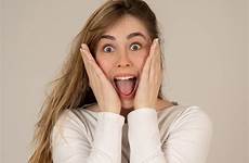 surprised teenager shocked woman shocking
