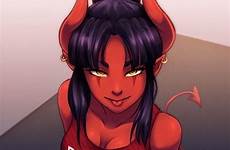 demonios tiefling femininos prpc succubus satan r1 meru neko personagens desenhos carmine scp meruccubus