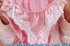 sissy panties wear make him caught dressing thong captions wearing lingerie satin pink lace feminization these transgender would adult beautiful