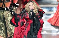 madonna stage tour her fan fans bare she girl breast pulls were down performance brisbane another exposes concert rebel heart