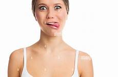tongue woman sticking alamy young funny stock portrait photography