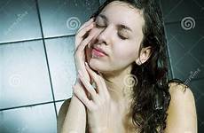 shower girl taking young stock preview dreamstime