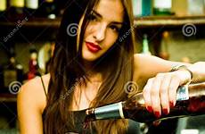 bartender female young stock photographed work beer pretty tapping shutterstock draught pub royalty social attractive bar dreamstime