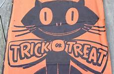 vintage halloween treat trick bag candy bags 1950 cat circa choose board