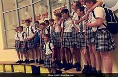 boys skirts protest shorts school code dress come skirt