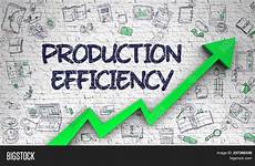 efficiency productivity brickwall wordt getrokken witte