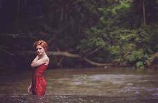 river female girl redhead outdoor dress wet forest pose water summer teenager sunlight stylish trees photograph pxhere