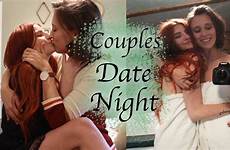 lesbian night date couple