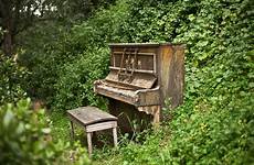 piano forest abandoned garden woods pianos old music incorporate ways into imgur remix useful yes find post do ghost read