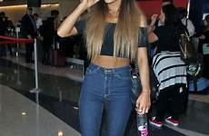 ariana grande jeans tight lax airport outfit outfits reputation starting gotceleb body celebrity post back 12thblog choose board views galleries