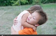 little boy girl hugging stock siblings childhood each happy other sib aynur depositphotos