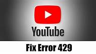 Youtube Error 429