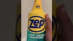 How to clean your dirty Grout using Zep Grout cleaner and brightener product