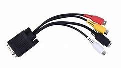 MesaSe VGA SVGA TO S-Video 3 RCA Composite AV TV Out Converter Adapter Cable PC Cord Standard Sub-D VGA Input - Walmart.ca