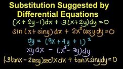 Substitution Suggested By Differential Equations (Tagalog/Filipino Math)