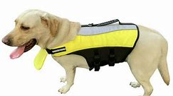 EIMELI Yellow Dog Life Jacket  Keep Your Canine Safe with a Life Vest - Fast Drying Life Jackets - Perfect for Swimming and Boating Waterproof Pet Life Preserver Vest - Walmart.ca