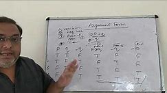 Symbolic Logic 02, Test Argument Form Validity Or Invalidity By Truth Tables 1